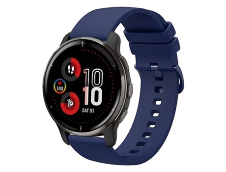 Correa para Garmin Venu 2 Plus 20 mm Azul marino Color sólido Correa de reloj de silicona suave VENISYMLIS