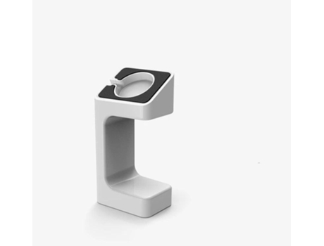 Cargador de Smartwatch SLOWMOOSE Reloj cargador de sobremesa con lujoso diseño Soporte para cables (Blanco)