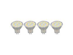 Rebe-4pcs Bombilla Led Mr11 15led 5w 500lm Base De Doble Pin Foco De Paisaje Para Sala De Estar Luz Cálida