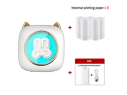 Mini Impressora 7 Luzes Led Mini Impressora de Papel Térmico de Bolso C23-08 GERTIZ