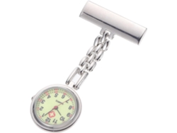 Reloj Luminoso Enfermera Cuarzo Bolsillo Estudiantes Esfera Grande Plateada Práctico Examen Médico Clip Uso
