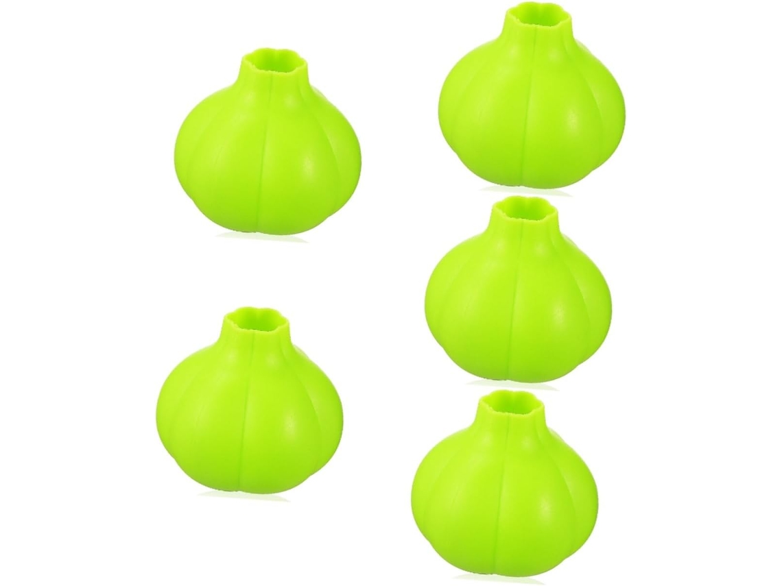 Juego de 5 utensilios de cocina vegetarianos para pelar ajos, incluye espátula de mano y gel de sílice. Vayotoy