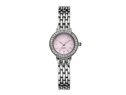 Reloj De Pulsera Sanda De Cuarzo Resistente Al Agua Con Esfera Brillante Y Brazalete De Acero Inoxidable (negro)