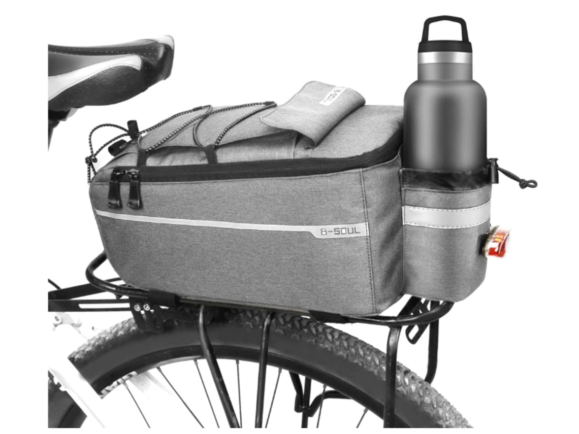 Bolsa para bicicleta Yizhood de 10 l, ideal como accesorio de ciclismo para hombre (gris)