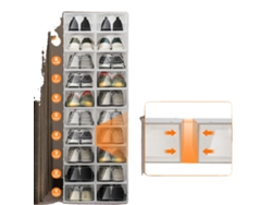 Organizador de zapatos, 20 piezas, diseño apilable, material PP, compatible con tallas de mujer 10 y hombre 9 (OEM)