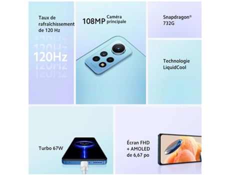 Smartphone XIAOMI Redmi Note 12 Pro 4G 6.67'' 8 Gb 256 Gb Azul