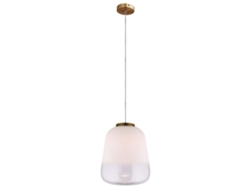 Lámpara LUMINECA 33X40 Cm Blanco y Bronce
