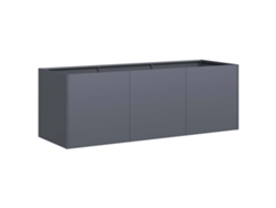 vidaXL Jardinera de acero laminado en frío antracita 120x40x40 cm