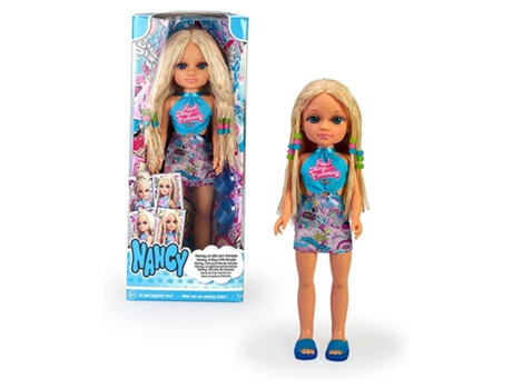 Muñeca NANCY Un Dia de Trenzas Pelo Rubio (Edad Mínima Recomendada: 3 años)