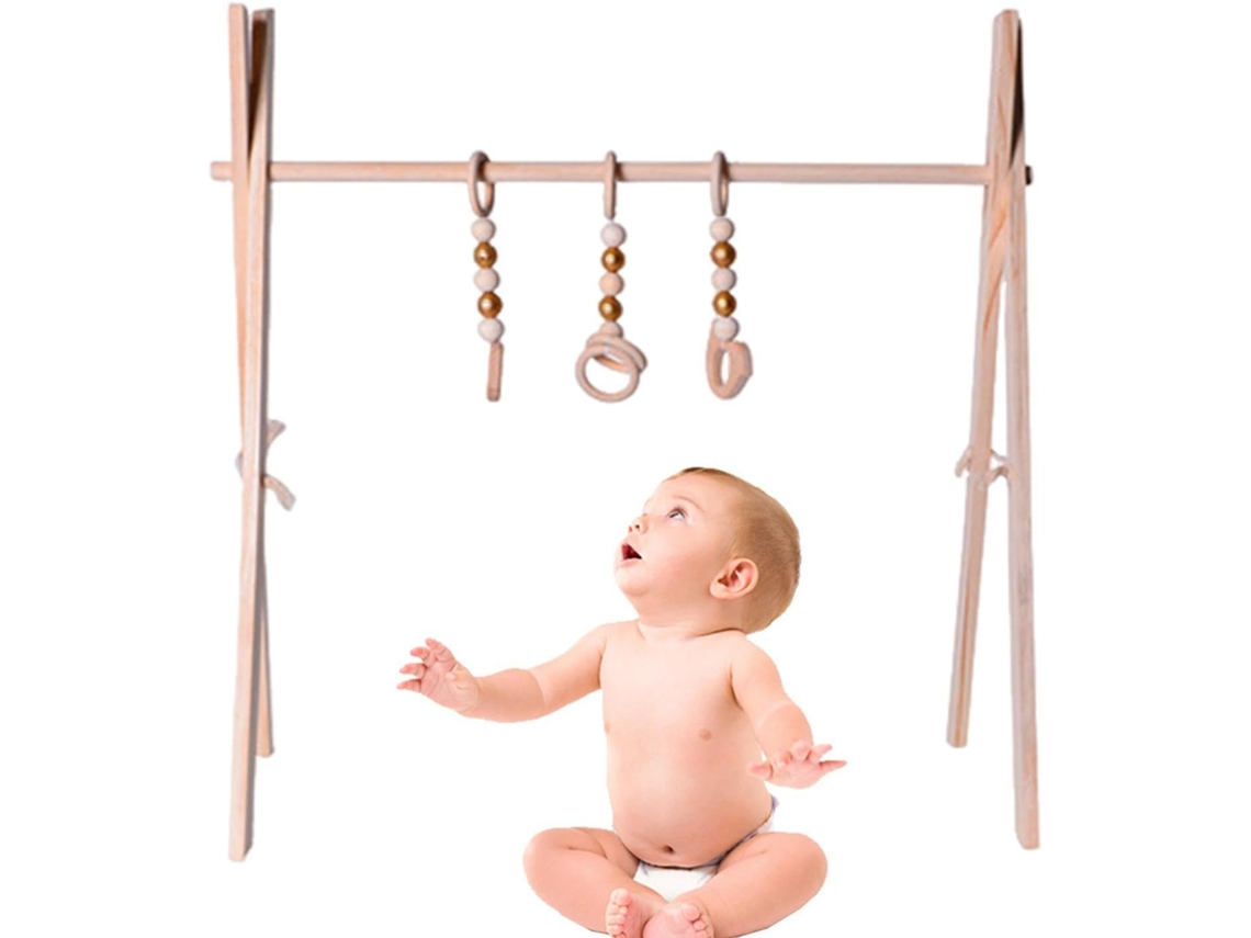 Juego En El Gimnasio Juguete Plegable Con Marco De Madera Para El Desarrollo Temprano - Juguete Para Guardería, Sala De