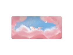 Alfombrilla De Ratón Extragrande Con Estampado De Paisaje De Dibujos Animados, Base De Goma, 800x300x3 Mm, Ideal Para Juegos Y Uso De Oficina.