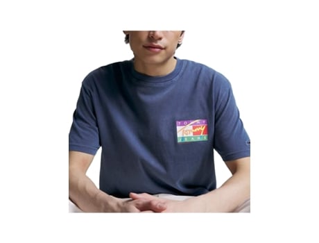 Camiseta TOMMY JEANS (S - Azul)