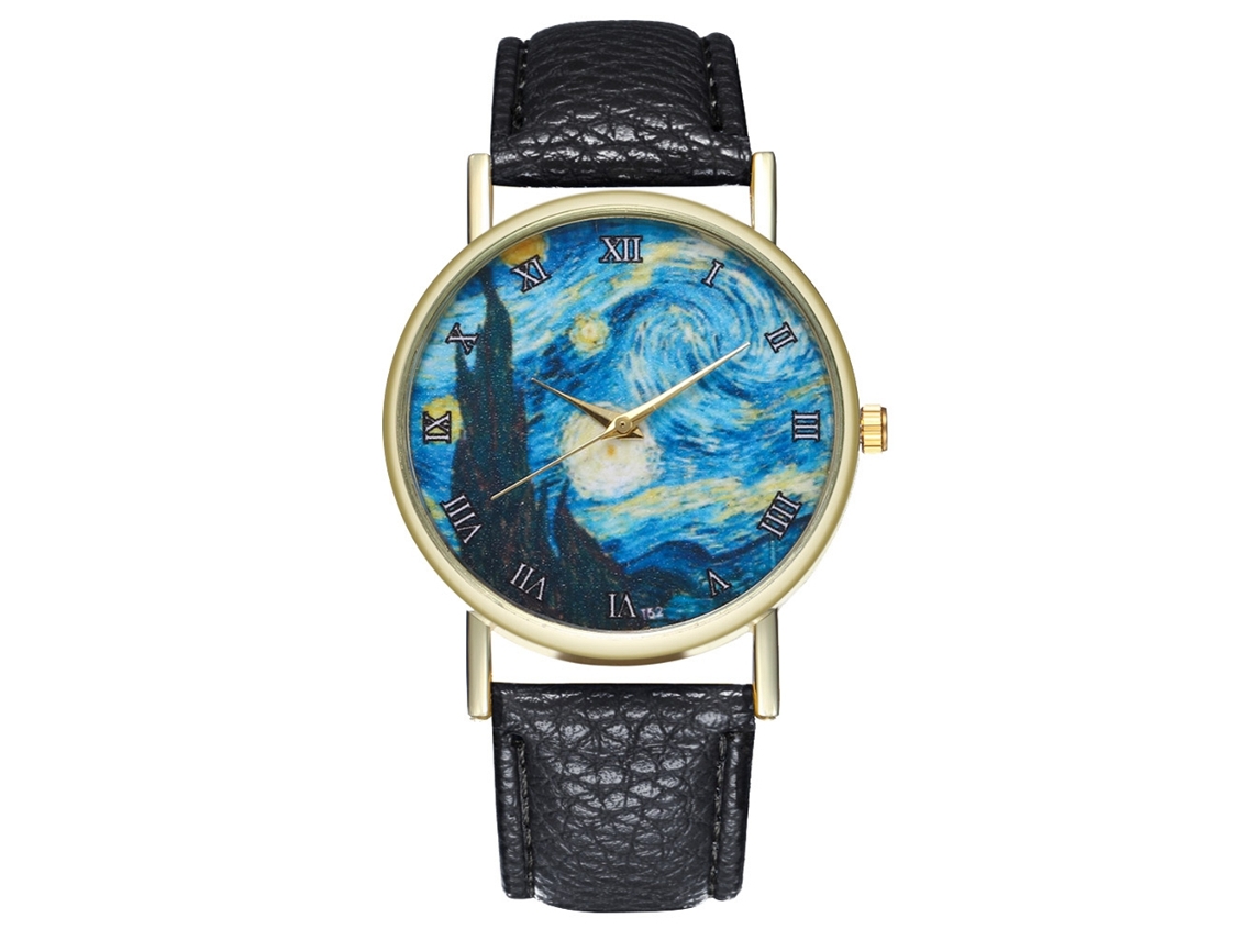 Reloj De Pulsera Zhoulianfa De Estilo Simple Con Correa De Pu Y Números Romanos Negro