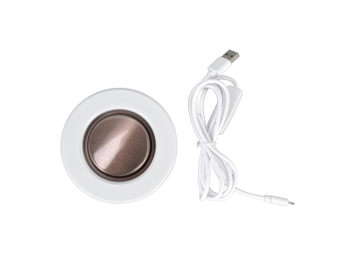 Calentador De Tazas Usb Inteligente Con Temperatura Constante De 45 ℃, Abs Para Café Y Té, 2 A, Blanco