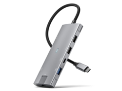Estación de acoplamiento USB-C con puerto de datos de 10 Gbps, concentrador USB-C de 10 Gbps, USB 3.2 Gen 2, 8 en 1 con HDMI 4K a 60 Hz, Gigabit Ethernet, PD de 100 W, Gusshious