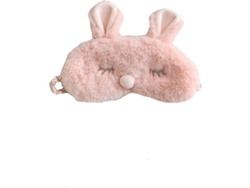 Antifaz Para Dormir 3d Con Diseño De Animal: Un Lindo Conejito Rosa En Poliéster Para Dormir Cómodamente.