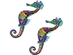 Pegatinas Decorativas Removibles Caballitos Mar (2 Piezas) Habitaciones Niños Niñas, Salas Estar.