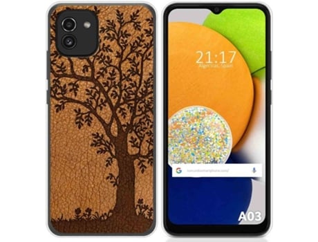 Carcasa para Samsung Galaxy A03 TUMUNDOSMARTPHONE Dibujos Cuero 03 Multicolor