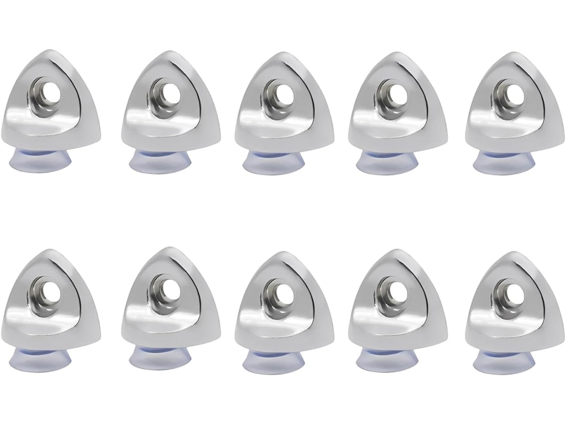 10 Soportes De Metal Con Forma De Corazón De Mezcla De Metal, Soportes De Hardware Fuertes Para Gabinetes, Estanterías,