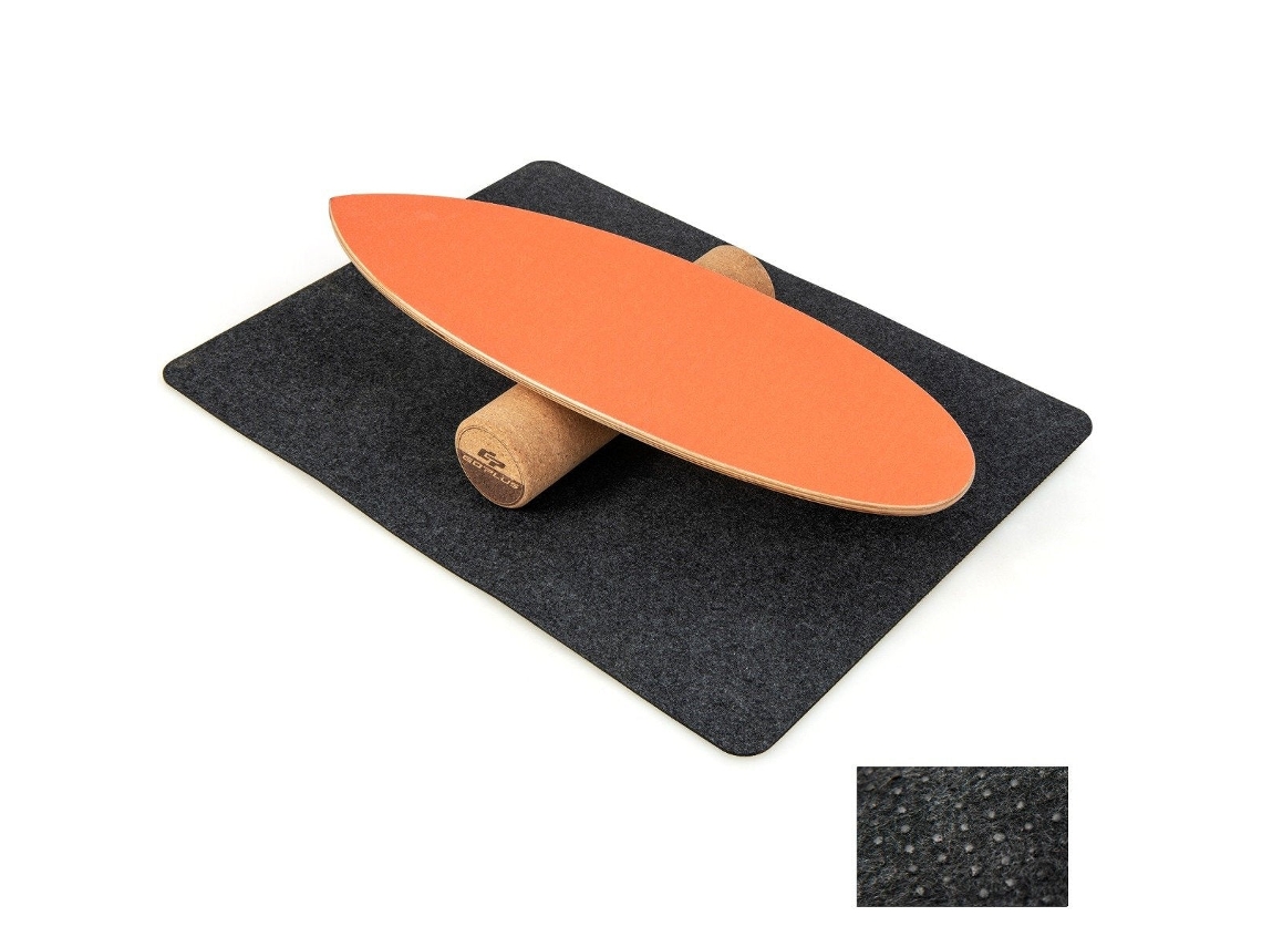 Placa Oscilante de Madeira com Roda e Cobertor Kit de Placa de Equilíbrio 3 em 1 Laranja NORTHIX | NORTHIX