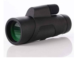 Binoculares 10x42 ligeros FMC de banda ancha, ocular de película verde, adaptador de trípode para teléfono inteligente, ajuste hermético a nitrógeno, color negro Yizhood