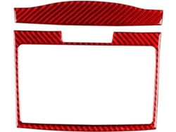 Adhesivo Decorativo Para Panel De Control Central Del Automóvil Con Textura Fibra Carbono Crv 2012-2016