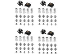 Adaptador Convertidor De Cámara Con Tornillo De 1/4" Y 3/8" De Pulgada, 88 Piezas