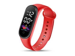 Pulsera Deportiva Roja Impermeable Para Niños 25*