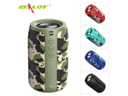 Altavoz Bluetooth Portátil Tws Zealot S32, Resistente Al Agua Ipx5, Con Sonido Hi-fi 3d, Compatible Con Tarjeta Tf Y Radio Fm.