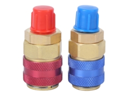 Adaptador de latón para conector rápido de aire acondicionado R134a