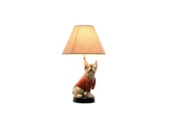 Lámpara de mesa de resina metálica con forma de perro, 26x26x46cm ALEXANDRA HOUSE LIVING