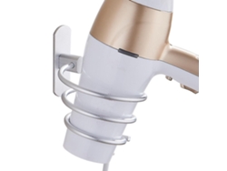 Soporte para secador de pelo, montaje en pared de aluminio espacial D y espiral Pa GOKOCO