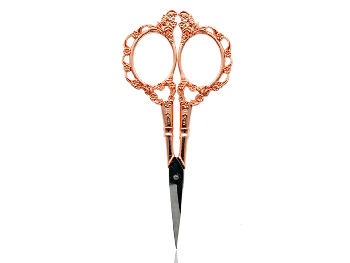 Tijeras Clásicas De Flor De Ciruelo De Acero Inoxidable - Oro Rosa Para Bordar Y Coser JEIIBRZUI