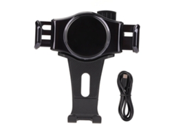 Soporte Para Cargador Inalámbrico De Coche Con Luz Led Autosellante Y Clip Para Rejilla De Ventilación.