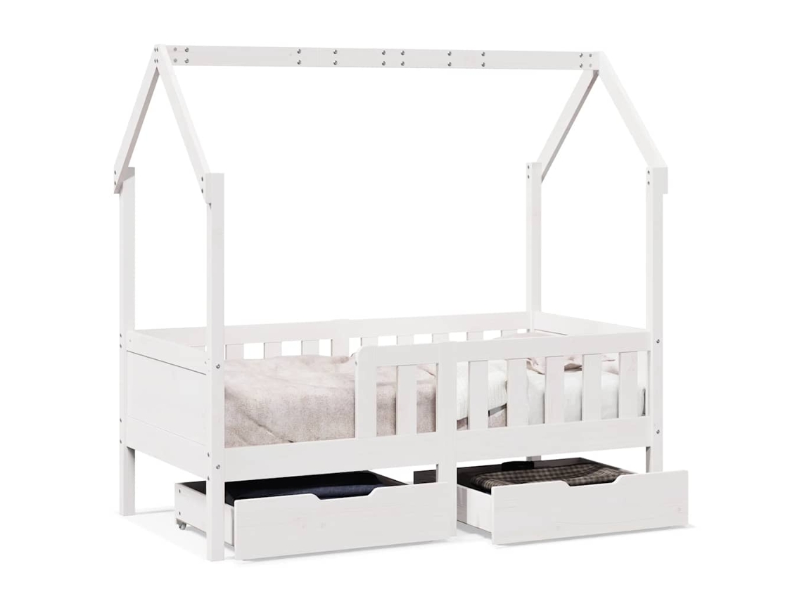 Maison Exclusive - Estructura De Cama Para Niños Con Cajones Madera Pino 70x140 Cm