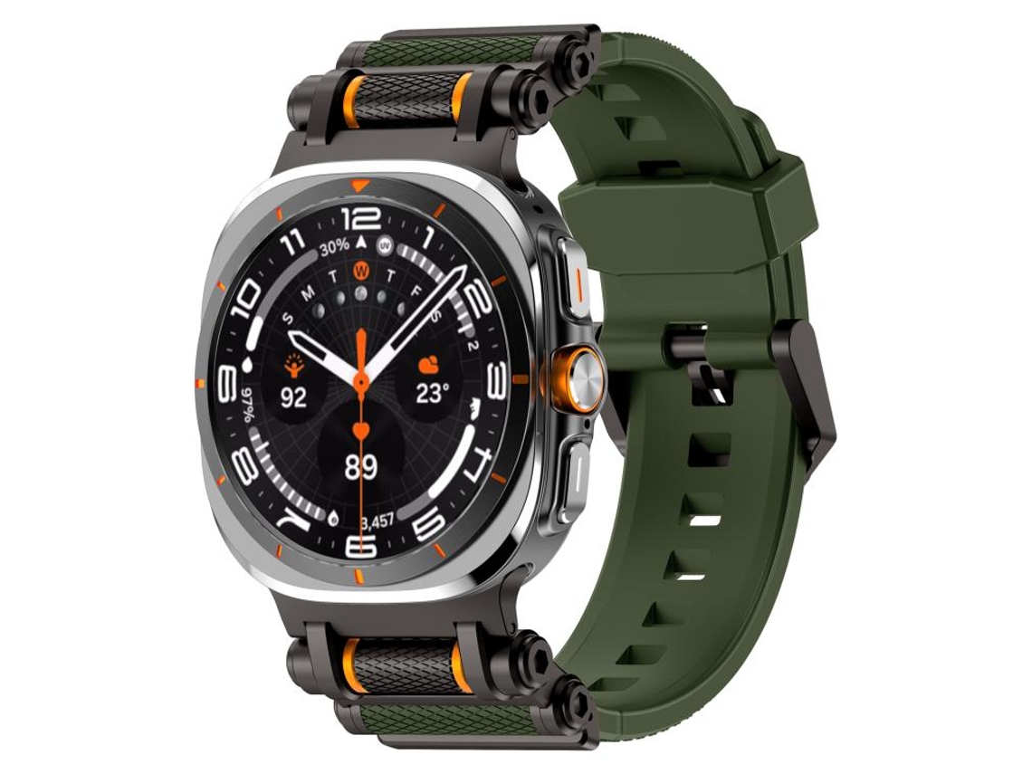 Correa de silicona para Samsung Galaxy Watch Ultra con conector metálico (47 mm)