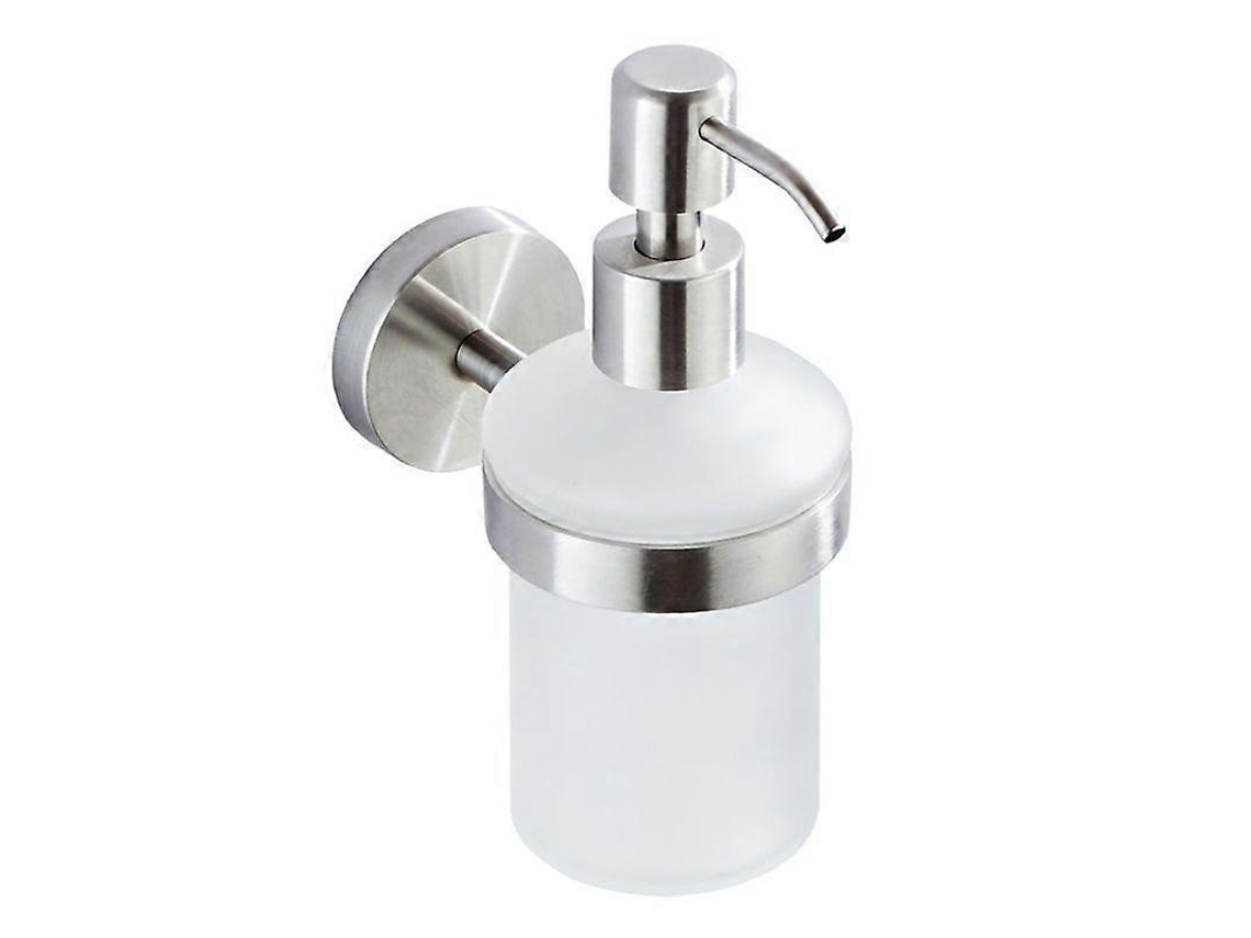 Dispensador de jabón líquido de pared de acero inoxidable de 200 ml con bomba de presión manual y champú para baño El Rosewell