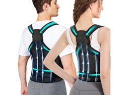 Cinturón de soporte lumbar (paquete de 1) que ofrece soporte para la espalda superior e inferior. Mdug (negro, talla L)