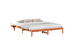 Maison Exclusive - Estructura De Cama Marrón Cera 180 X 200 Cm