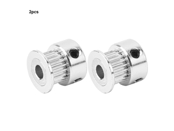 2 Piezas Polea Sincrónica Accesorio Impresora 3d 20 Dientes Agujero Interior 5mm Aluminio Suave