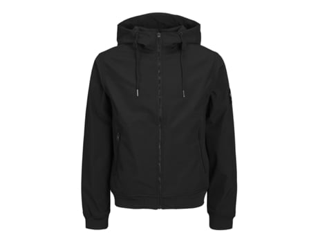 Chaqueta para Fitness JACK & JONES Chándal Basic Softshell Negro (L)