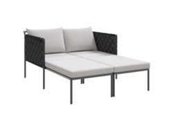 Maison Exclusive - Tumbona Con Cojín 2-persona Antracita 153 X 115 X 69.5 Cm