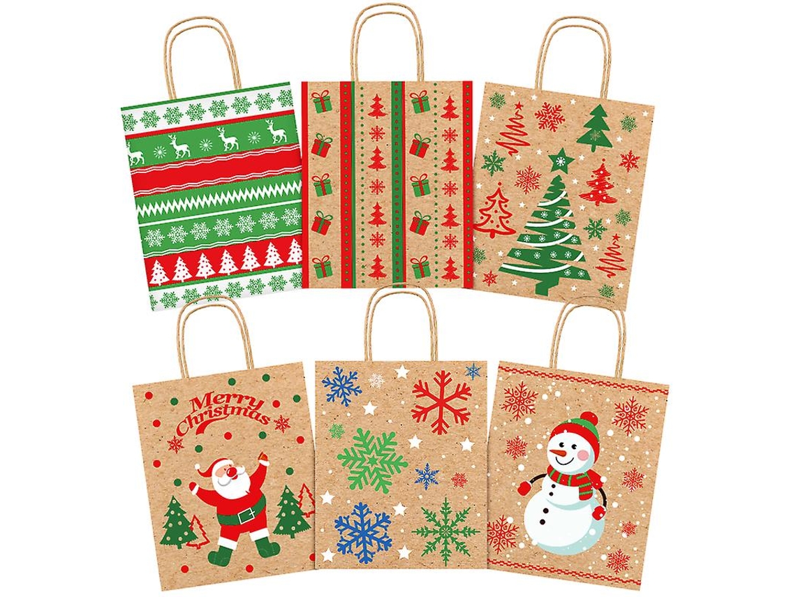 24 Piezas Bolso De Mano Navidad