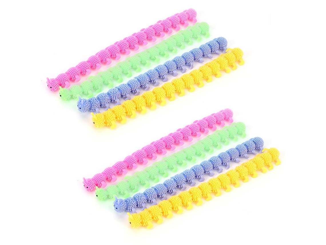 Ats-8 Piezas Juguetes Sensoriales De Oruga Para Antiestrés Estiradores Para Adolescentes Y Adultos