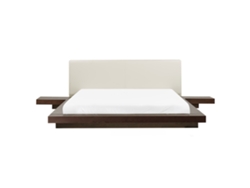 Cama de agua BELIANI Zen de MDF Madera oscura 308x229x86