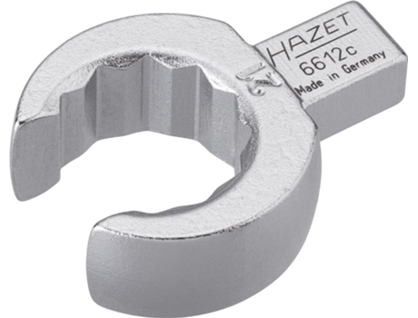 Cabeza de llave de estrella abierta 6612C-21 Cuadrado insertable 9 x 12 mm Perfil hexagonal doble exterior 21 mm HAZET