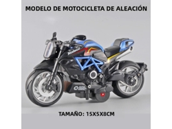 Miniatura de Motocicleta em Liga Metálica, Brinquedo de Simulação de Corrida Off road, Presente. MDUG