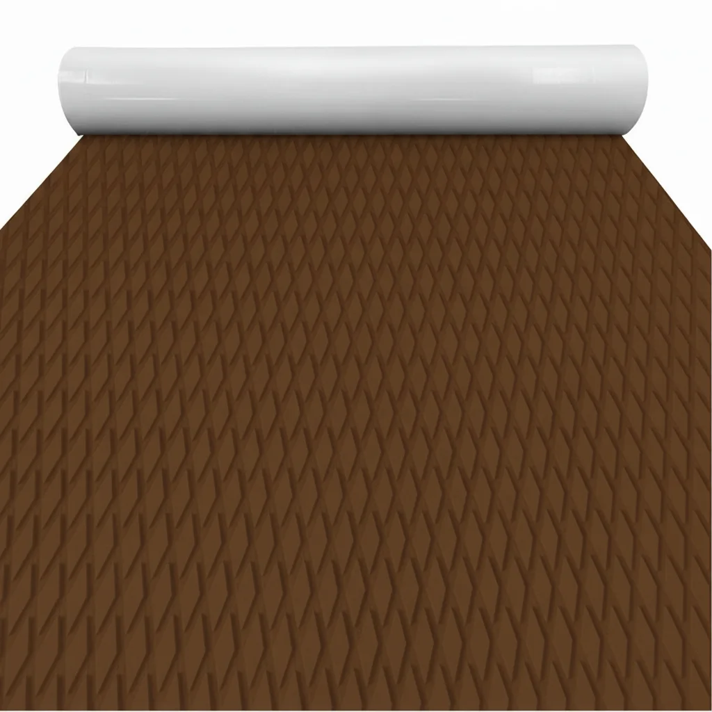 (Marrón oscuro) 1150x310 mm, espuma EVA, alfombrilla antideslizante para tabla de surf, textura de diamante, para kayak, piscina, monopatín.
