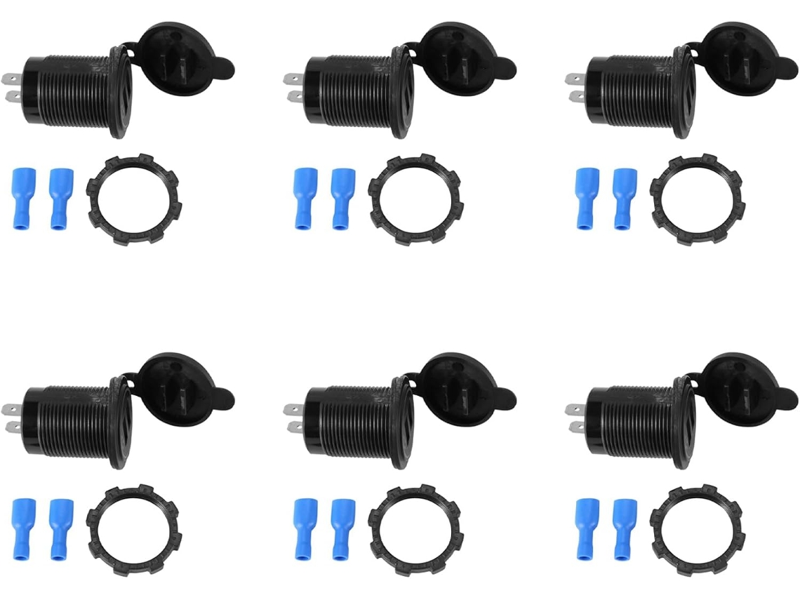 Adaptador De Corriente Con Cargador Usb Dual De 6 X 5 V 4,8 A Para Barco
