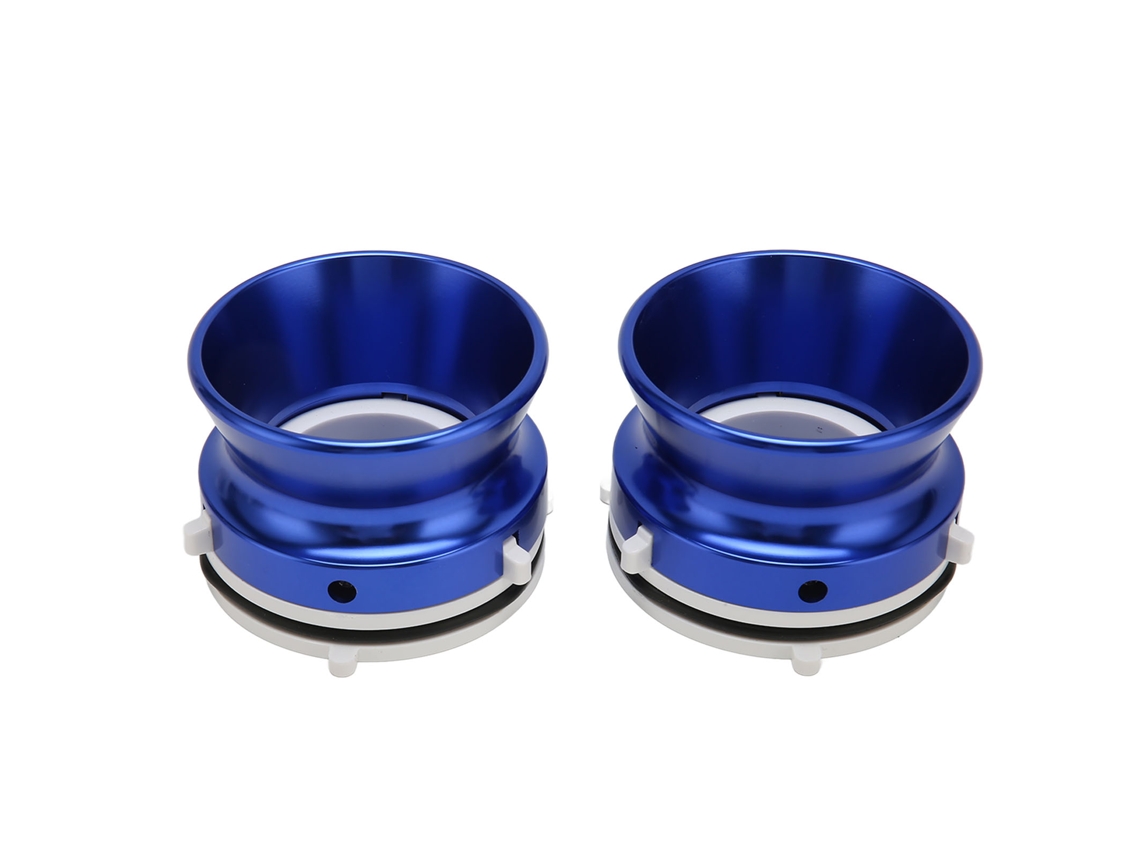 2 Adaptadores Nab Hub Para Studer Revox Akai Teac Abertura De 10 Polegadas Alumínio Polido Universal Com Base